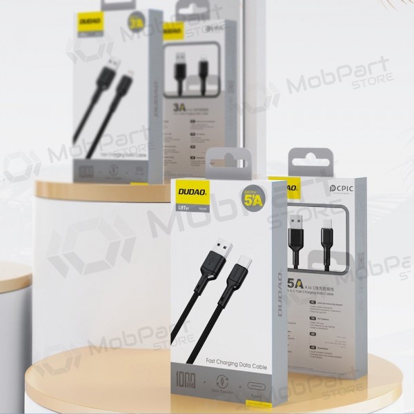 USB-Kabel Dudao L9T USB-A auf USB-C 5A 1.0m schwarz