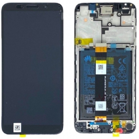Huawei Y5p 2020 Display (Schwarz) (mit Rahmen und Batterie) (service pack) (original)