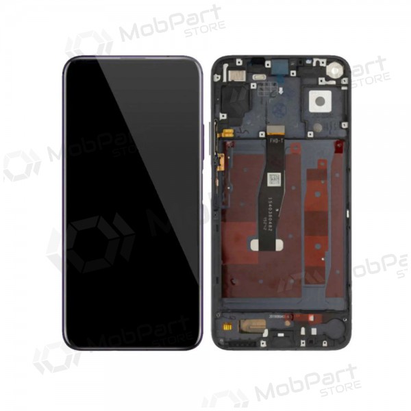 Ekranas Huawei Honor 20/Nova 5T su lietimui jautriu stikliuku und rėmeliu Black ORG