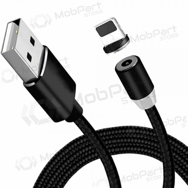 USB Kabel Magnetic Lightning 1.0m (Schwarz)