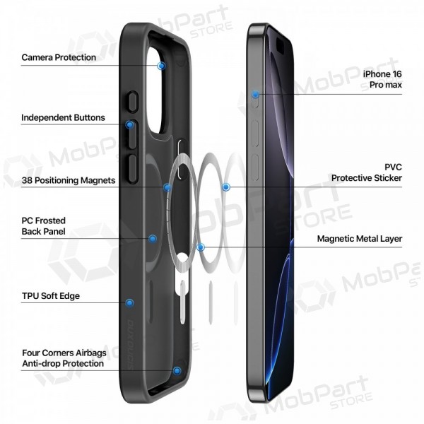 Apple iPhone 16 Pro Max hülle - Dux Ducis Yind (Schwarz)
