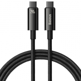 USB-C kabel Baseus Tungsten CAWJ040001 USB-C zu USB-C 1 m 240 W schwarz
