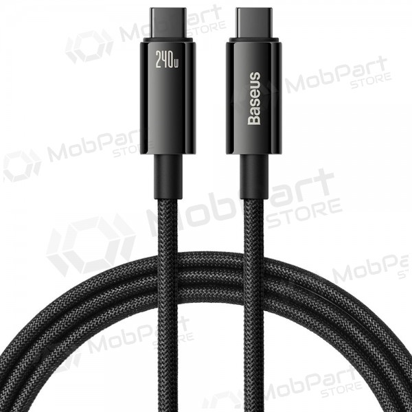 USB-C kabel Baseus Tungsten CAWJ040001 USB-C zu USB-C 1 m 240 W schwarz