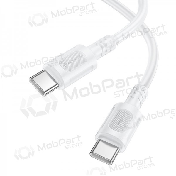 USB-C kabel Borofone BX111 USB-C zu USB-C 1 m 60 W weiß
