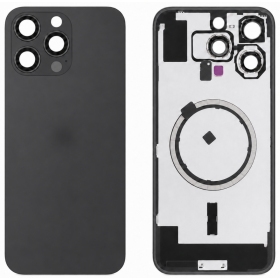 Apple iPhone 16 Pro Max rückseitige Abdeckung (schwarz) (Premium)