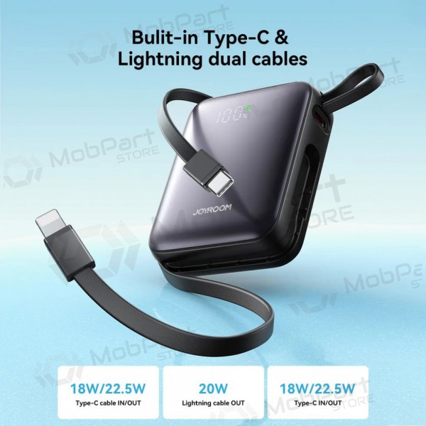 Externe Batterie Power Bank Joyroom JR-PBF27 22.5W Mini 10000mAh Schwarz Externe Batterie Power Bank Joyroom JR-PBF27 22.5W Mini 10000mAh Schwarz