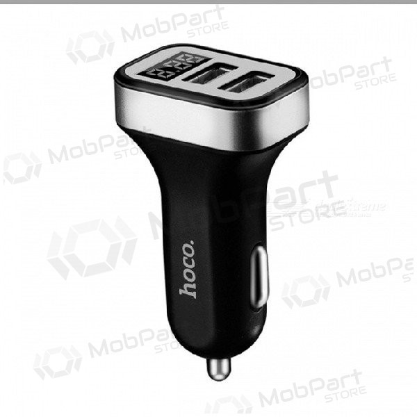 Auto-Ladegerät HOCO Z3 Dual Usb (Display, 3.1A) (Schwarz)