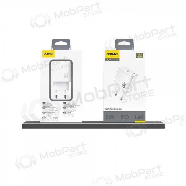 Telefonladegerät Dudao A27 25 W GaN USB-C weiß