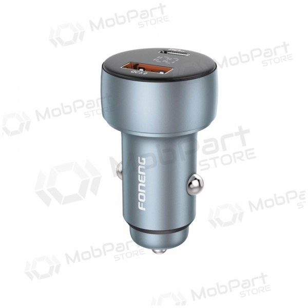 Autoladegerät Foneng C18 48 W USB-C + USB-A grau