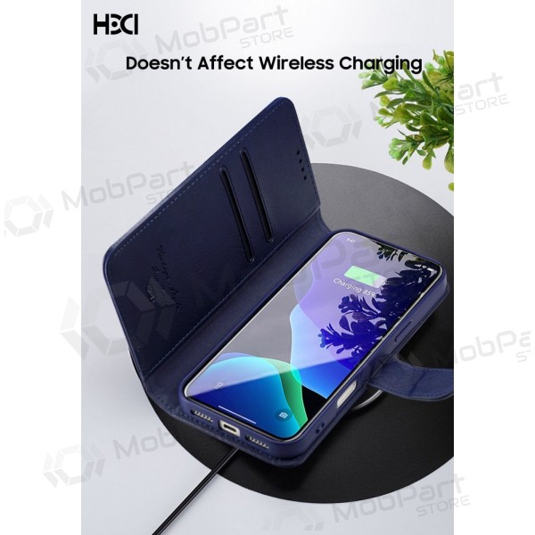 Handyhülle HDD Clasp Wallet Case Samsung A135 A13 4G Schwarz