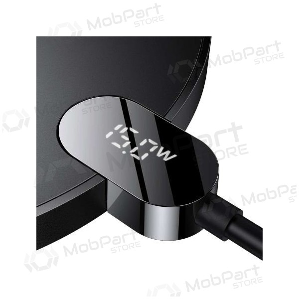 Ladegerät kabellos Baseus Digital LED Display Gen2 15W CCED000001 (Schwarz)