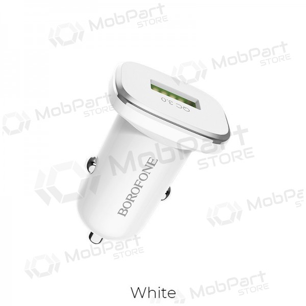 Ladegerät automobilinis Borofone BZ12A Quick Charge 3.0 (3.0A) (Weiß)