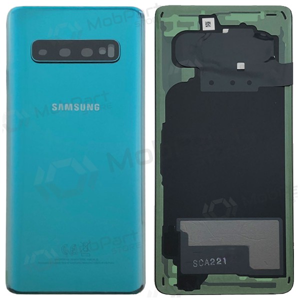 Samsung G973 Galaxy S10 Rückseite Akkudeckel Grün (Prism Green) (gebraucht grade A, original)