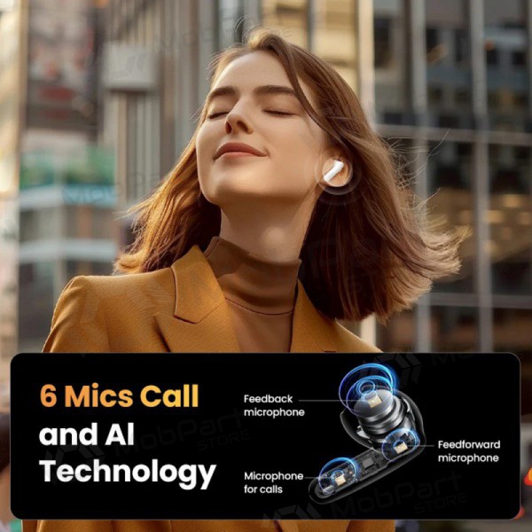 Kabelloss ausinės Ugreen HiTune H6 Pro Active Noise-Cancelling Earbuds (35873) Kabelloss ausinės Ugreen HiTune H6 Pro Active Noise-Cancelling Earbuds (35873)