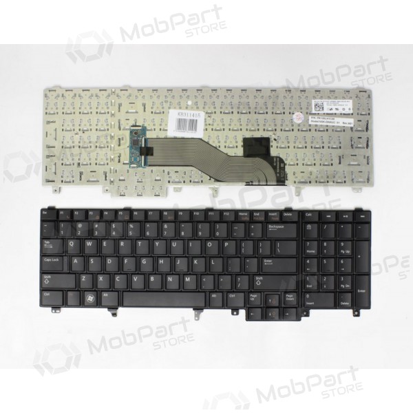 DELL Latitude: E5520, E5520m Tastatur DELL Latitude: E5520, E5520m Tastatur