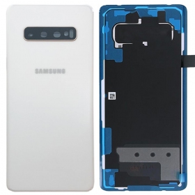 Samsung G975 Galaxy S10 Plus Rückseite Akkudeckel Weiß (Ceramic White) (gebraucht grade B, original)