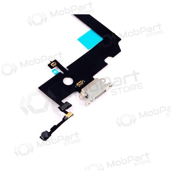Apple iPhone XS Max Ladeanschluss und Mikrofonanschluss (Silbrig) Apple iPhone XS Max Ladeanschluss und Mikrofonanschluss (Silbrig)