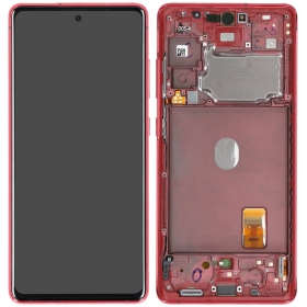 Samsung Galaxy S20 FE Display (Rot) (mit Rahmen) (original)