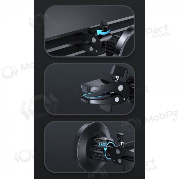 Ladegerät-laikiklis magnetinis automobilinis Joyroom JR-ZS240 MagSafe 15W Schwarz