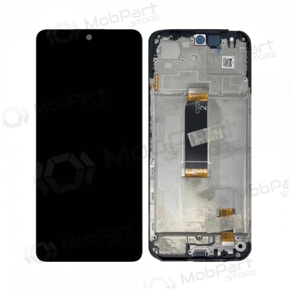 Ekranas Xiaomi Redmi 13 4G/5G/Poco M6 4G su lietimui jautriu stikliuku und rėmeliu Black original (service pack)