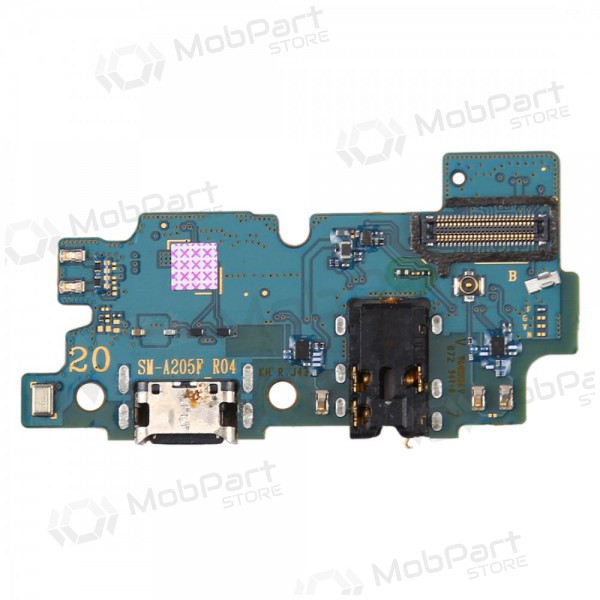 Samsung A205 Galaxy A20 2019 Ladeanschluss und Mikrofonanschluss (service pack) (original)