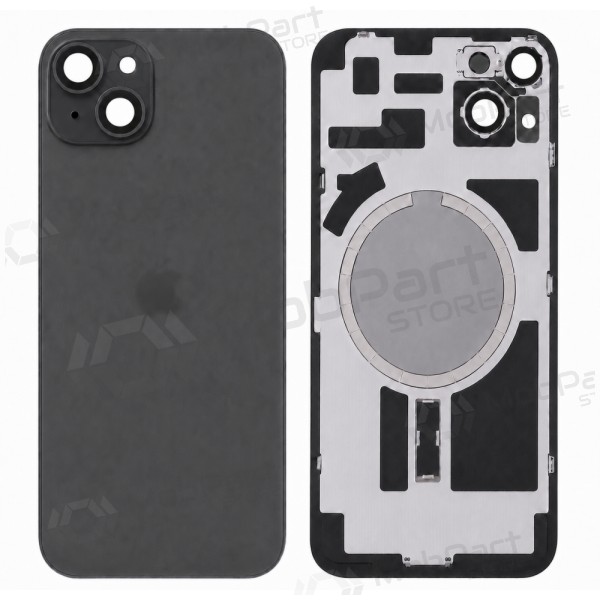 Apple iPhone 15 Plus rückseitige Abdeckung (schwarz) (Premium)