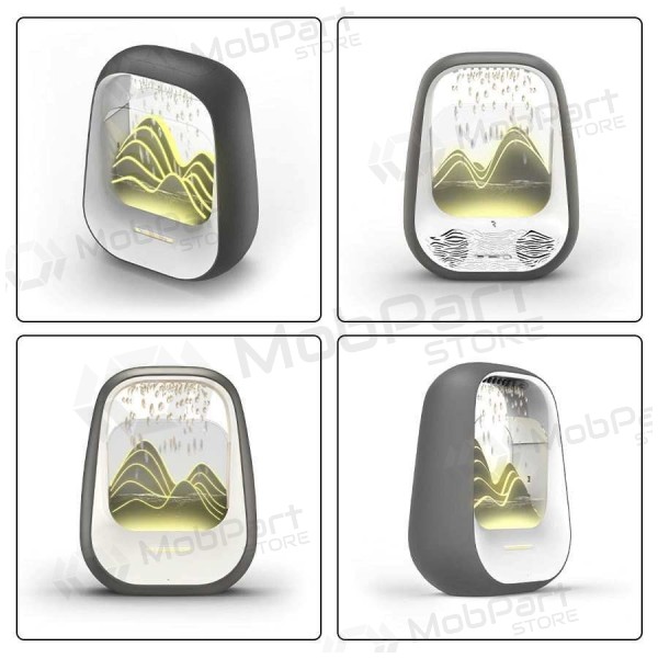Entspannender Bluetooth-lautsprecher mit RGB-beleuchtung Relaxing Rain creme.