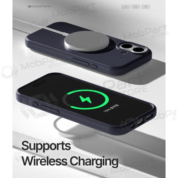 Handyhülle Mercury Pure Magsafe Silicon Case Apple iPhone 17 Dunkelblau