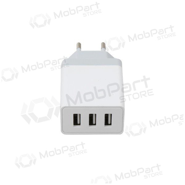 Ladegerät Platinet QuickCharge 3xUSB (15W 3A) (Weiß)