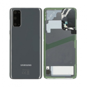 Samsung G981F / G980 Galaxy S20 Rückseite Akkudeckel Grau (Cosmic Grey) (gebraucht grade B, original)