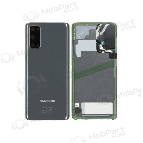 Samsung G981F / G980 Galaxy S20 Rückseite Akkudeckel Grau (Cosmic Grey) (gebraucht grade B, original)