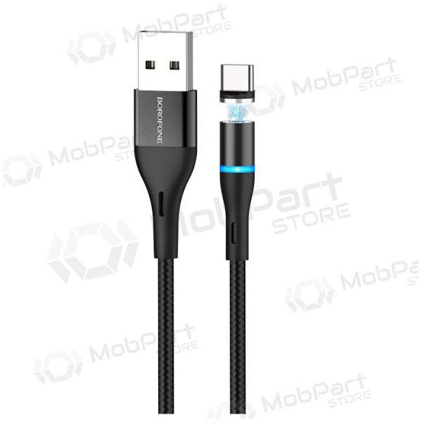USB Kabel Borofone BU16 Skill Magnetic Type-C 1.0m (Schwarz)