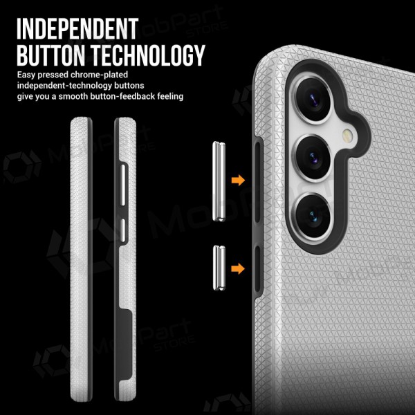 Handyhülle Perfectionists Triangle Case Samsung A266 A26 5G Silbrig