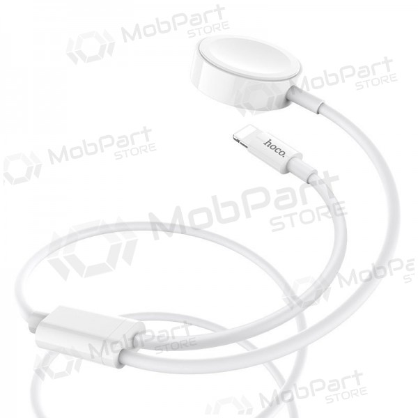 USB Kabel HOCO U69 lightning 1.0m (with iWatch wireless charger) (Weiß)