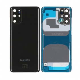 Samsung G985 / G986 Galaxy S20 Plus Rückseite Akkudeckel Schwarz (Cosmic Black) (gebraucht grade A, original)