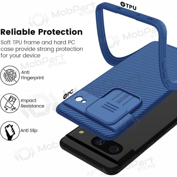 Google Pixel 7A Handyhülle „Nillkin CamShield Pro“ (Blau)