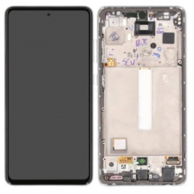 Samsung Galaxy A52s Display (Weiß) (mit Rahmen) (original)