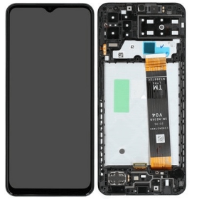 Samsung Galaxy A13 4G Display (Schwarz) (mit Rahmen) (original)