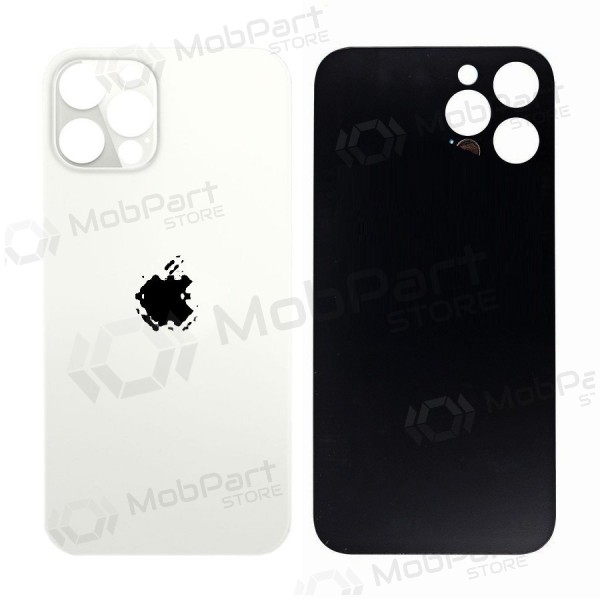 Apple iPhone 12 Pro Rückseite Akkudeckel (Silbrig) (bigger hole for camera)