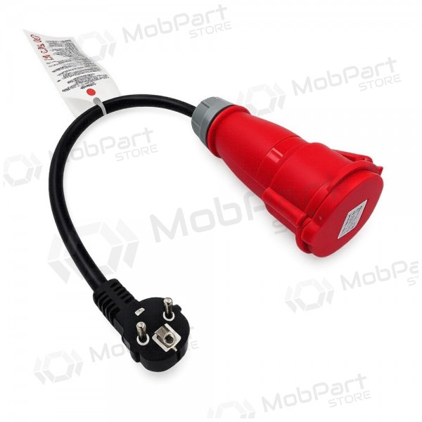 Adapter Reach CEE 16A 400 V auf 220 V Schuko schwarz