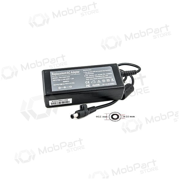 SAMSUNG 60W: 16V, 3.75A Laptop Ladegerät Netzteil SAMSUNG 60W: 16V, 3.75A Laptop Ladegerät Netzteil