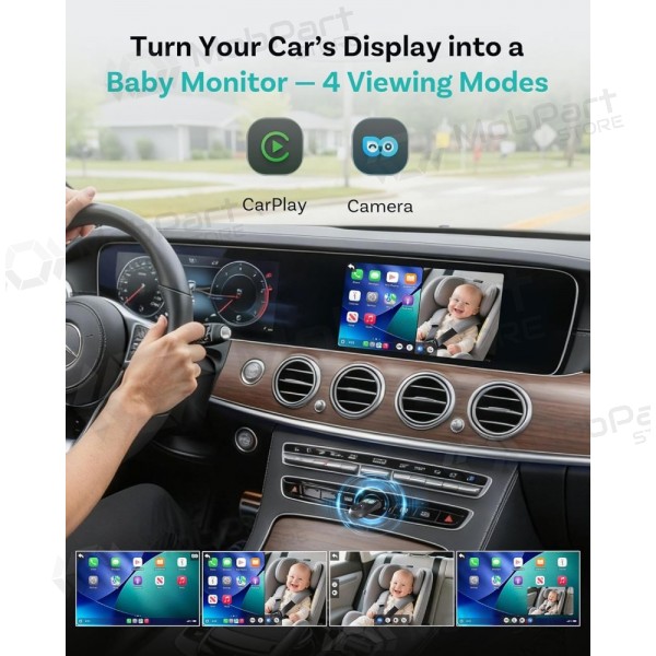 Kabelloser CarPlay-Adapter Ottocast Cabin Care CA520-T mit Babyphone-Funktion schwarz