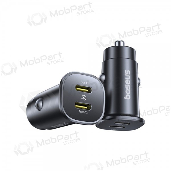 Auto-Ladegerät Baseus GoTrip 2xUSB-C 30W Schwarz C00072300123-01