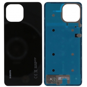 Xiaomi Mi 11 Lite 4G / 5G / 5G NE Rückseite Akkudeckel (Schwarz) (original) (service pack)