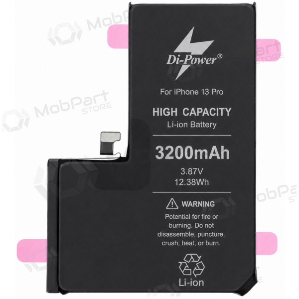Apple iPhone 13 Pro Akku, Di-Power 3200 mAh (erhöhte Kapazität)