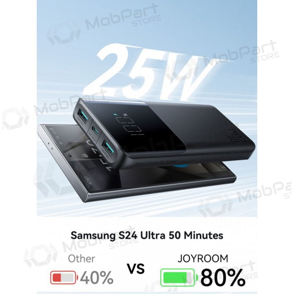 Externe Batterie Power Bank Joyroom JR-PBF20 22.5W 10000mAh Schwarz Externe Batterie Power Bank Joyroom JR-PBF20 22.5W 10000mAh Schwarz