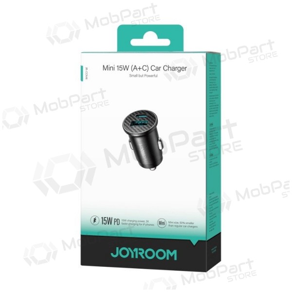 Auto-Ladegerät Joyroom JR-CCN16 USB-A/USB-C 15W Schwarz