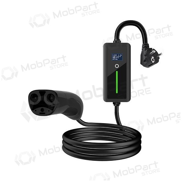Elektromobilio nešiojamas Ladegerät TESLA NACS  - Schuko (220V), 8-16A, 3.5kW, 1-fazė, 5m Elektromobilio nešiojamas Ladegerät TESLA NACS  - Schuko (220V), 8-16A, 3.5kW, 1-fazė, 5m