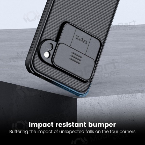 Google Pixel 7A Handyhülle „Nillkin CamShield Pro“ (Schwarz)