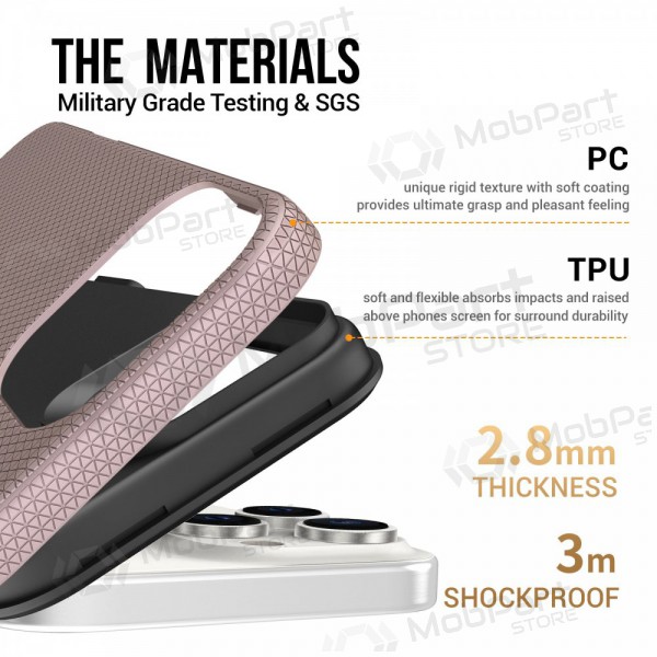 Handyhülle Perfectionists Triangle Mag Case Apple iPhone 15 Pro Max rožinio aukso